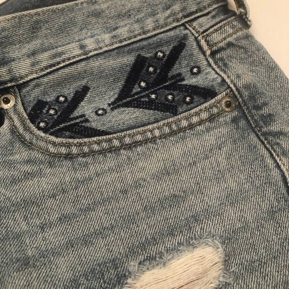 Lucky brand cut off distressed short boho - Picture 3 of 9